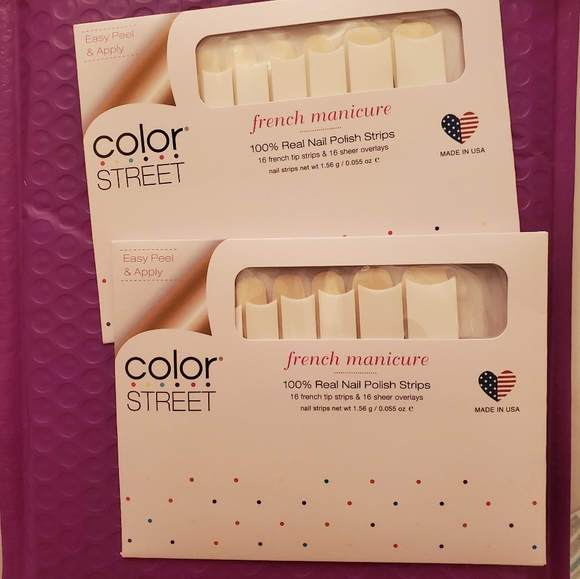 Color Street Other - 2 Color Street Nail Strip Packs in French Tip